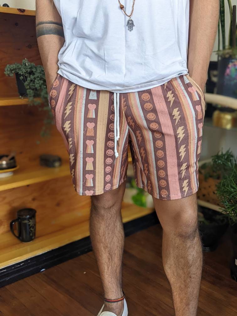 Retro Boho Drawstring Summer Shorts